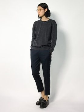 「ネイビー×グレー」｜Yudai Ishiiさん（メンズ・178cm・20代）の秋コーディネート