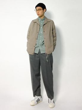 「MONKEY TIME（モンキータイム）のアイテム（その他パンツ）」を使った、Yudai Ishiiさん（メンズ・178cm）の秋コーディネート