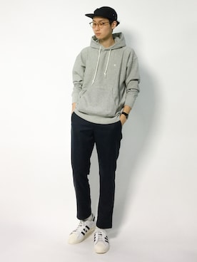 「ネイビー×グレー」｜Yudai Ishiiさん（メンズ・178cm・20代）の秋コーディネート