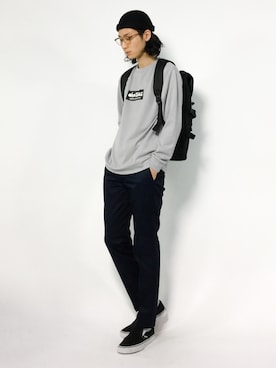 「L.H.P（エルエイチピー）のアイテム（バッグ）」を使った、Yudai Ishiiさん（メンズ・178cm）の秋コーディネート