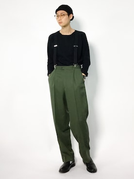 「カーキパンツ」｜Yudai Ishiiさん（メンズ・178cm）の秋コーディネート