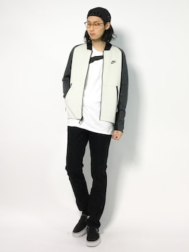 「NIKE（ナイキ）のアイテム（ブルゾン）」を使った、Yudai Ishiiさん（メンズ・178cm）の秋コーディネート