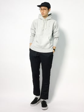「ネイビー×グレー」｜Yudai Ishiiさん（メンズ・178cm・20代）の秋コーディネート