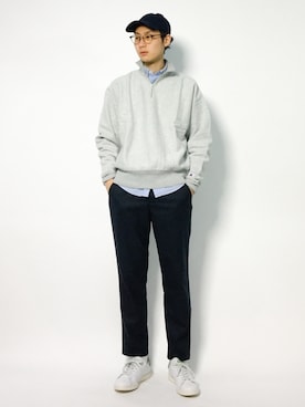「ネイビー×グレー」｜Yudai Ishiiさん（メンズ・178cm・20代）の秋コーディネート