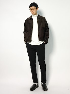 「STUDIOUS（ステュディオス）のアイテム（ブルゾン）」を使った、Yudai Ishiiさん（メンズ・178cm）の秋コーディネート