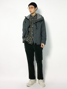 「JOURNAL STANDARD（ジャーナルスタンダード）のLASKAマウンテンフードブルゾン#（マウンテンパーカー）」を使った、Yudai Ishiiさん（メンズ・178cm）の秋コーディネート