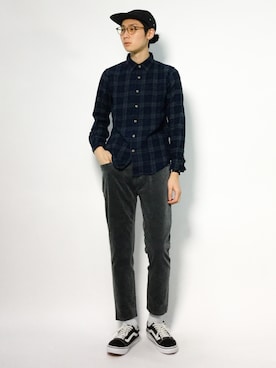 「jiggys shop（ジギーズショップ）のアイテム（トップス）」を使った、Yudai Ishiiさん（メンズ・178cm・20代）の秋コーディネート