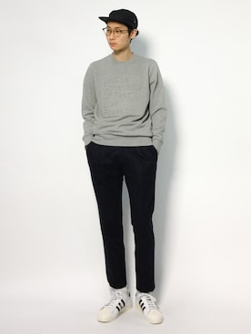 「ネイビー×グレー」｜Yudai Ishiiさん（メンズ・178cm・20代）の秋コーディネート