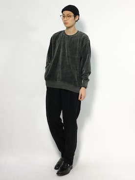 「CASPER JOHN AIVER（キャスパージョンアイバー）のアイテム（スウェット）」を使った、Yudai Ishiiさん（メンズ・178cm）の秋コーディネート