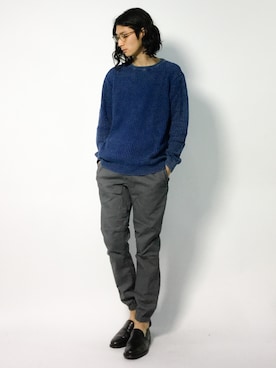 「ネイビー×グレー」｜Yudai Ishiiさん（メンズ・178cm・20代）の秋コーディネート