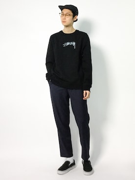 「STUSSY（ステューシー）のアイテム（スウェット）」を使った、Yudai Ishiiさん（メンズ・178cm）の秋コーディネート