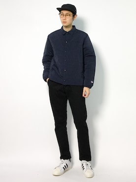 「Champion（チャンピオン）のアイテム（ブルゾン）」を使った、Yudai Ishiiさん（メンズ・178cm）の秋コーディネート