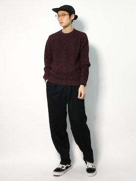 「MONKEY TIME（モンキータイム）のアイテム（その他パンツ）」を使った、Yudai Ishiiさん（メンズ・178cm）の秋コーディネート