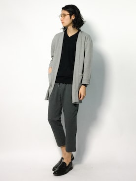 「ロングカーディガン」｜Yudai Ishiiさん（メンズ・178cm・20代）の秋コーディネート