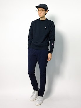 「STUDIOUS BLUE（ストゥディオスブルー）のアイテム」を使った、Yudai Ishiiさん（メンズ・178cm）の秋コーディネート