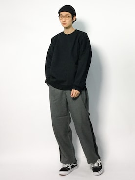 「MONKEY TIME（モンキータイム）のアイテム（スウェット）」を使った、Yudai Ishiiさん（メンズ・178cm）の秋コーディネート