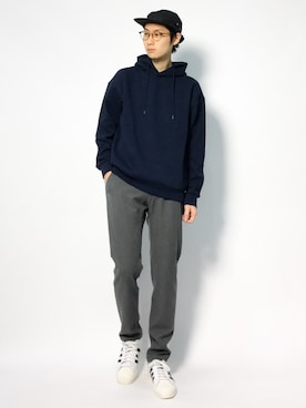 「ネイビー×グレー」｜Yudai Ishiiさん（メンズ・178cm・20代）の秋コーディネート