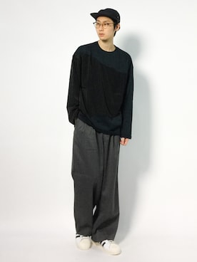 「ネイビー×グレー」｜Yudai Ishiiさん（メンズ・178cm・20代）の秋コーディネート