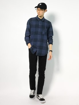 「FREAK'S STORE（フリークスストア）のアイテム（帽子）」を使った、Yudai Ishiiさん（メンズ・178cm）の秋コーディネート
