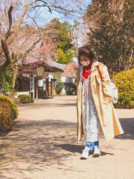 「CONVERSE（コンバース）のconverse（コンバース） ALL STAR OX（オールスターOX）（スニーカー）」を使った、こ け な つ ...さん（レディース・152cm）の春コーディネート