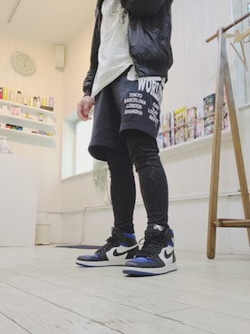 「Jordan」｜「アイテム（MA-1）」を使った、shinさん（メンズ・168cm）の春コーディネート