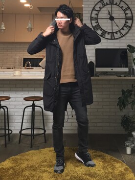 「haco!（ハコ）のアイテム（ナイロンジャケット）」を使った、flippersさん（メンズ・182cm）の春コーディネート