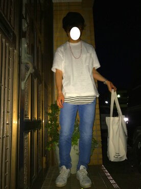 「CIAOPANIC TYPY（チャオパニックティピー）のアイテム（アクセサリー）」を使った、鈴吉さん（メンズ・169cm）の春コーディネート