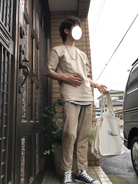 「CIAOPANIC TYPY（チャオパニックティピー）のアイテム（アクセサリー）」を使った、鈴吉さん（メンズ・169cm）の春コーディネート