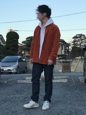 「THE SCOTCH HOUSE（スコッチハウス）のアイテム（ジャケット/アウター）」を使った、鈴吉さん（メンズ・169cm）の冬コーディネート