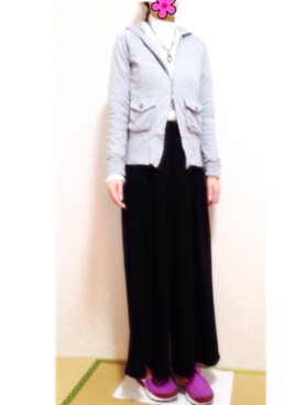 「スカウチョ」｜おチビさん（レディース・147cm）の冬コーディネート