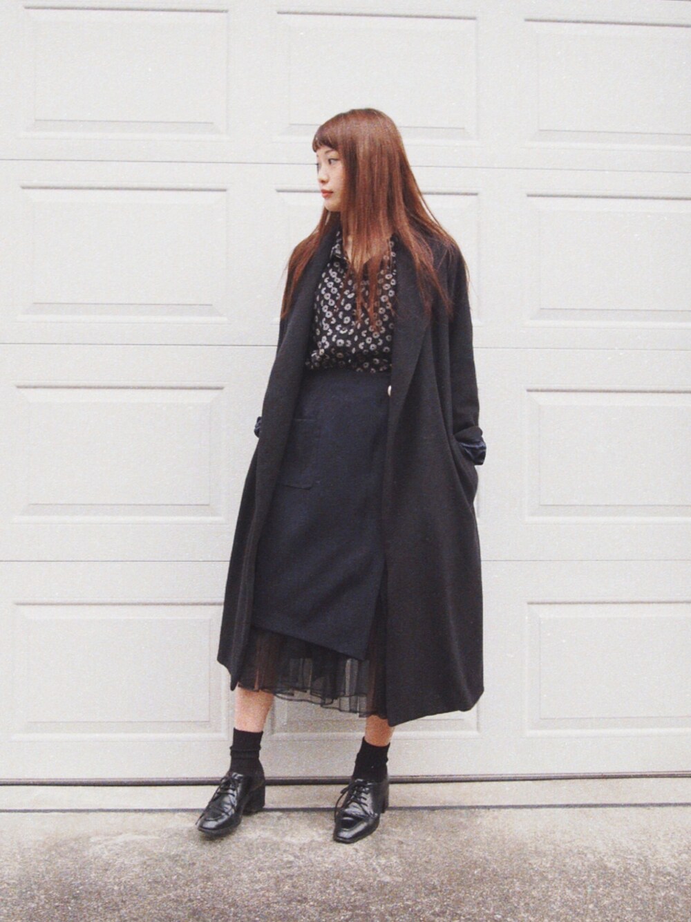 三橋栄香さんの「チュールレイヤードラップスカート（UNITED TOKYO）」を使ったコーディネート