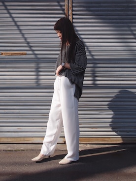 三橋栄香さん（レディース・155cm）の冬コーディネート