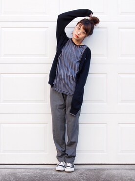 三橋栄香さん(レディース・155cm)の冬コーディネート