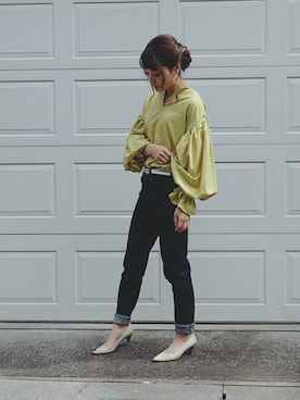 三橋栄香さん（レディース・155cm）の春コーディネート