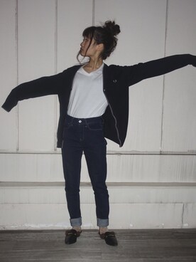 三橋栄香さん(レディース・155cm)の春コーディネート