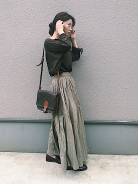 三橋栄香さん(レディース・155cm)の春コーディネート