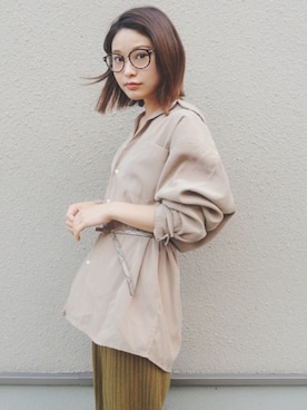 三橋栄香さん（レディース・155cm）の冬コーディネート