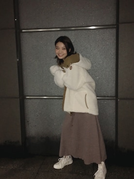 「ROOPTOKYO（ループトウキョウ）のアイテム（ジャケット/アウター）」を使った、三橋栄香さん（レディース・155cm）の冬コーディネート