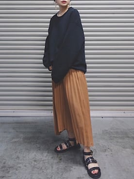 三橋栄香さん(レディース・155cm)の春コーディネート