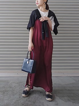 三橋栄香さん(レディース・155cm)の春コーディネート