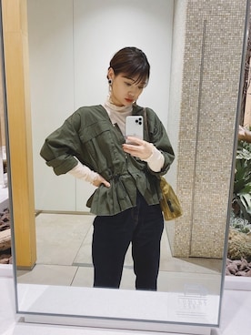 三橋栄香さん（レディース・155cm）の秋コーディネート