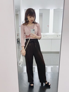 「G.V.G.V.（ジーヴィージーヴィー）のアイテム（アクセサリー）」を使った、三橋栄香さん（レディース・155cm）の秋コーディネート
