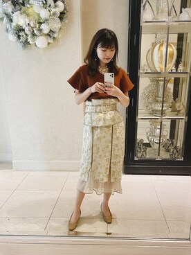 三橋栄香さん（レディース・155cm）の秋コーディネート