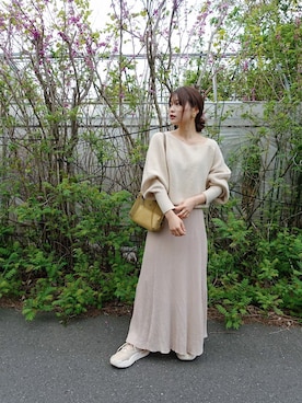 三橋栄香さん(レディース・155cm)の春コーディネート