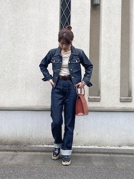 三橋栄香さん（レディース・155cm）の春コーディネート