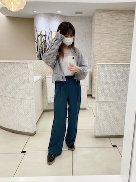 三橋栄香さん(レディース・155cm)の春コーディネート