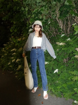 三橋栄香さん（レディース・155cm）の夏コーディネート