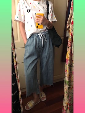 「Momo（Momo）のアイテム」を使った、冬瓜哥さん（レディース・165cm）の夏コーディネート