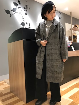 「Green　Parks（グリーンパークス）のアイテム（ダウンジャケット/コート）」を使った、ひなママさん（レディース・152cm）の秋コーディネート
