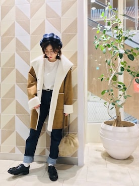 「パラブーツ」｜ひなママさん（レディース・152cm）の冬コーディネート